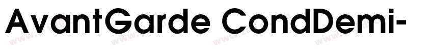 AvantGarde CondDemi字体转换